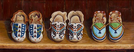 Family Moccasins by Marty LeMessurier art print