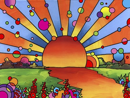 2014 Sunset by Howie Green art print