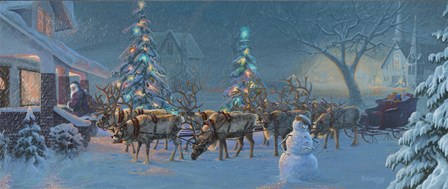 Christmas Travelers 1 by David Rottinghaus art print