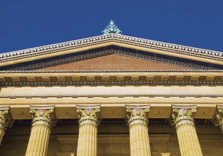 Philadelphia Museum (Pediment II) by Erin Clark art print