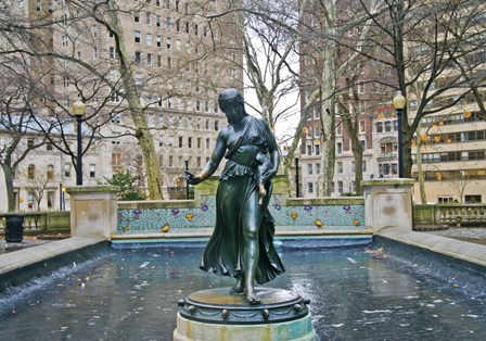 Fountain I (Color) by Erin Clark art print