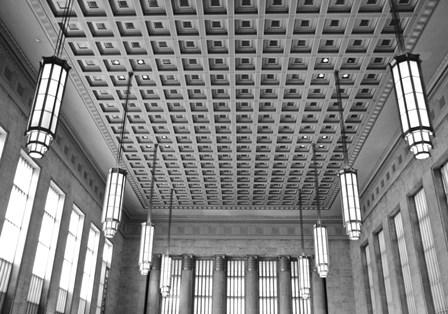 Train Station Detail (b/w) by Erin Clark art print