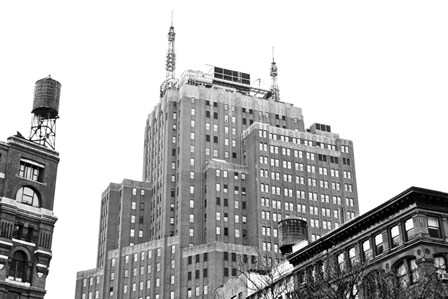 Tribeca, NYC (b/w) by Erin Clark art print