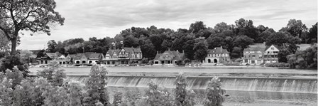Boathouse Row (b/w) by Erin Clark art print