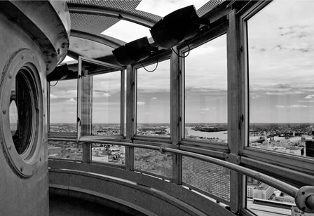 Tower (right side) (b/w) by Erin Clark art print