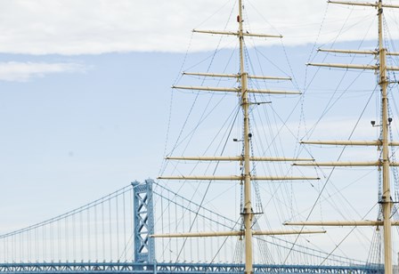 Bridge &amp; Masts by Erin Clark art print