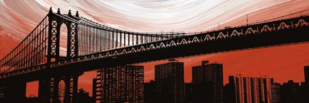 Manhattan Bridge Aura by Erin Clark art print