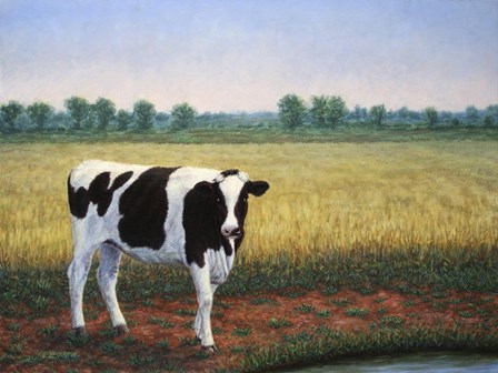 Happy Holstein by James W. Johnson art print