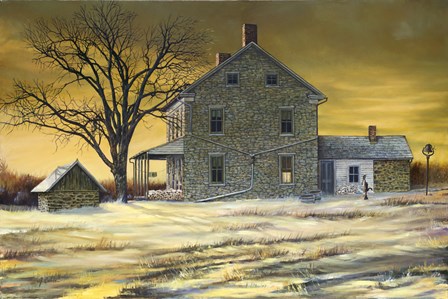 January Evening by Jerry Cable art print