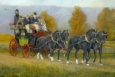 Morning Drive by Jerry Cable art print