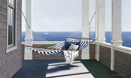 Striped Hammock by Zhen-Huan Lu art print