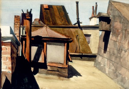 My Roof 1928 by Edward Hopper art print