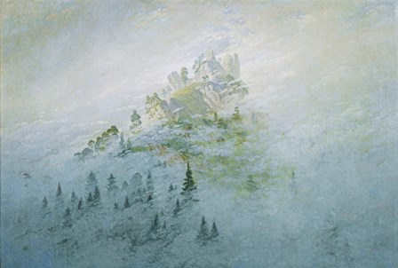 Mountain in the Fog, Staatliche Museen Heidecksburg, Rudolstadt, Germany by Caspar David Friedrich art print