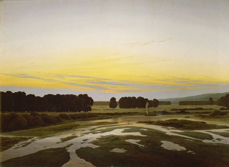 The Great Reserve near Dresden, 1832 by Caspar David Friedrich art print