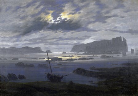 Northern Sea by Moonlight by Caspar David Friedrich art print