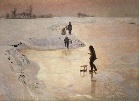 The Skaters, 1891 by Emile Claus art print