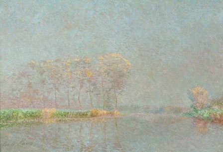 Fog on the River Lys Canvas by Emile Claus art print