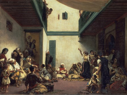 Jewish Wedding in Morocco by Eugene Delacroix art print