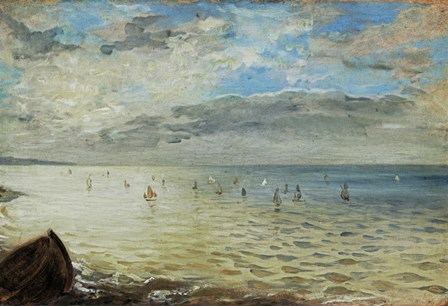 The Sea Seen from Dieppe, c. 1852 by Eugene Delacroix art print