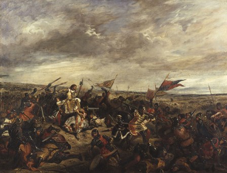 The Battle of Poitiers, 1830 by Eugene Delacroix art print