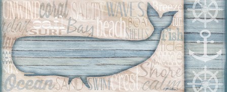 Ocean Life Whale by Jen Killeen art print