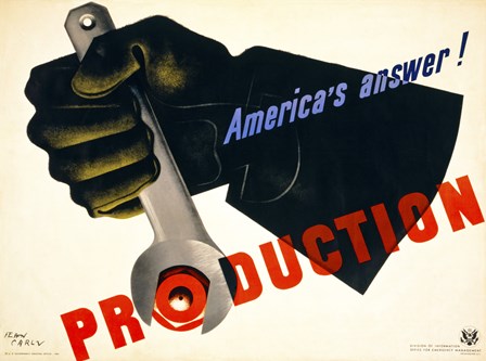 Production, America's Answer! by Print Collection art print