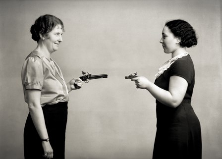 Female Shoot Out by Print Collection art print