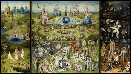 Garden Of Earthly Delights by Hieronymus Bosch art print