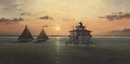 Smith Point Sunset by David Knowlton art print