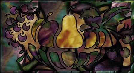 Stained Glass Fruit by Mindy Sommers art print