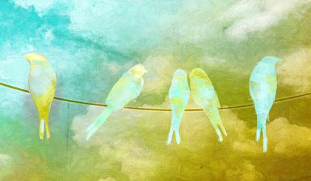 Skybirds by Mindy Sommers art print