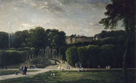 The Park At Saint-Cloud, 1865 by Charles Francois Daubigny art print