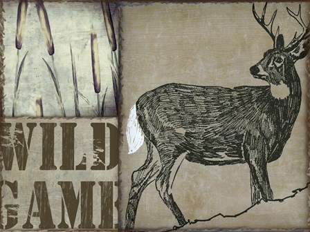 Deer with white tail by Color Bakery art print