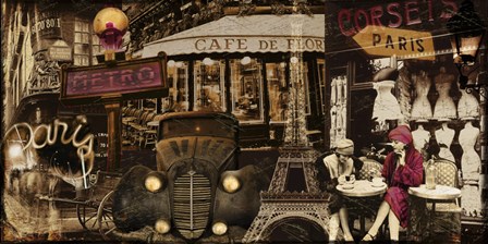 Streets of Paris I by Color Bakery art print