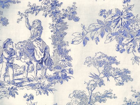 Toile Fabrics VI by Color Bakery art print