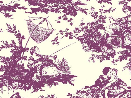 Toile Fabrics VII by Color Bakery art print