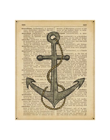 Nautical Series - Anchor by Sparx Studio art print