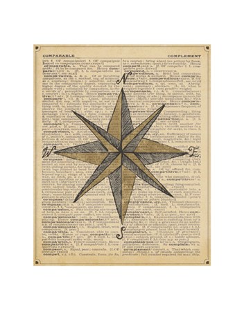Nautical Series - Nautical Star by Sparx Studio art print