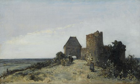 Ruins Of The Chateau De Rosemont, Nievre, 1861 by Johan Barthold Jongkind art print
