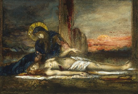 Pieta by Gustave Moreau art print