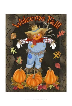Fall Scarecrow I by Sue Ditzian art print