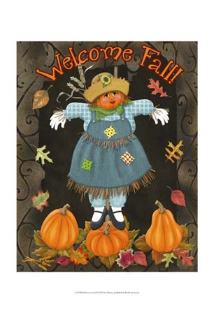 Fall Scarecrow II by Sue Ditzian art print