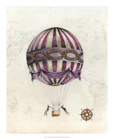 Vintage Hot Air Balloons I by Naomi McCavitt art print