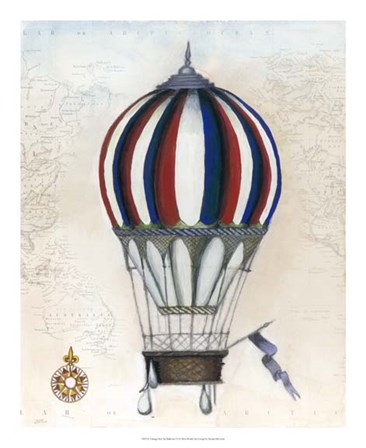Vintage Hot Air Balloons VI by Naomi McCavitt art print