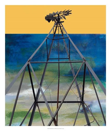 Windmill Abstract by Sisa Jasper art print