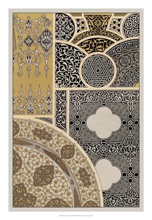 Ornament in Gold &amp; Silver III by Vision Studio art print