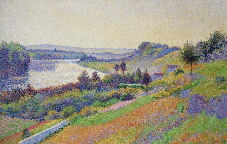 The Seine At Herblay, 1890 by Maximilien Luce art print