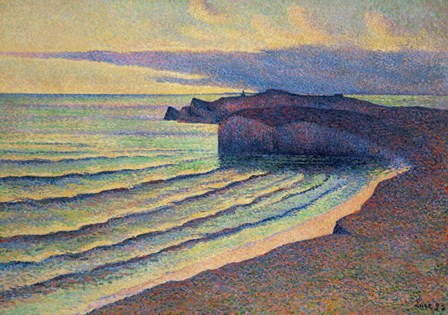 Seashore In Normandy, 1893 by Maximilien Luce art print