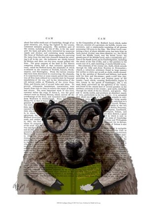 Intelligent Sheep by Fab Funky art print