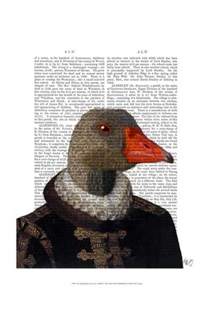 Elizabethan Goose in a Ruff by Fab Funky art print